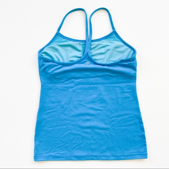 Lululemon Blue Power Y Tank Size 8 - Picture 3 of 6